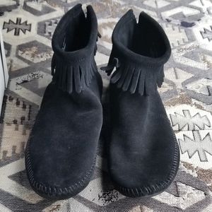 Black Suede Bootie